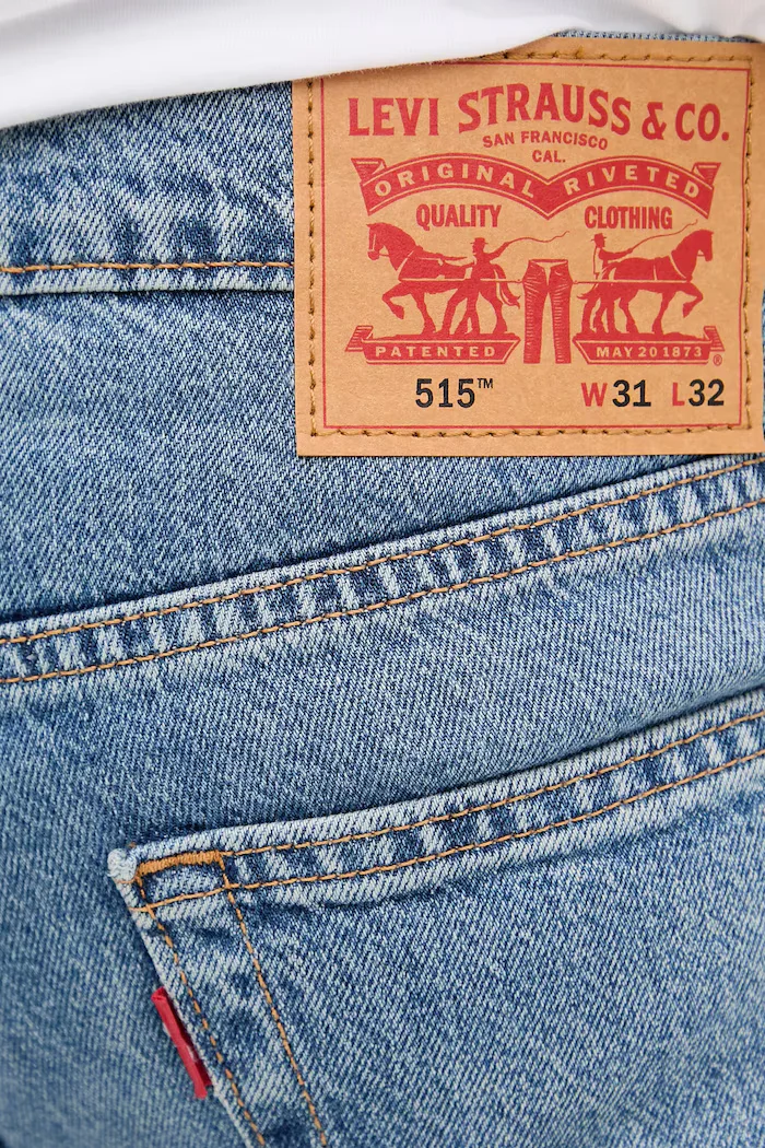 Levi's Дънки 515 SLIM FIT STRAIGHT мъжки в синьо A7222 A7222.0002
