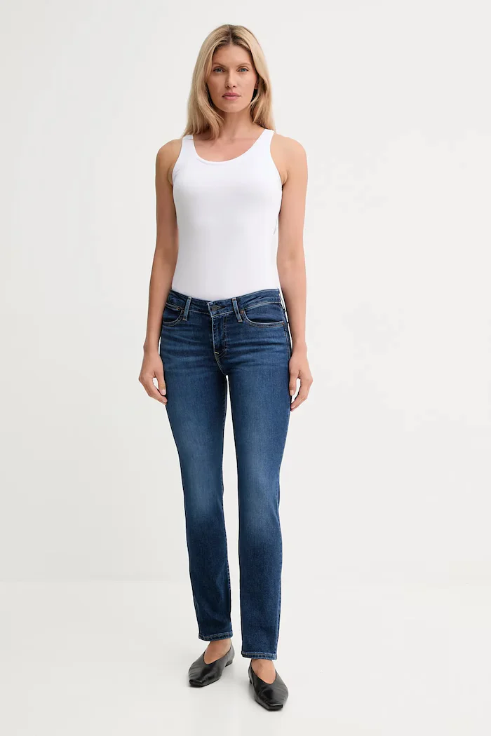 Levi's Дънки 712 SLIM WELT POCKET в черно A6199