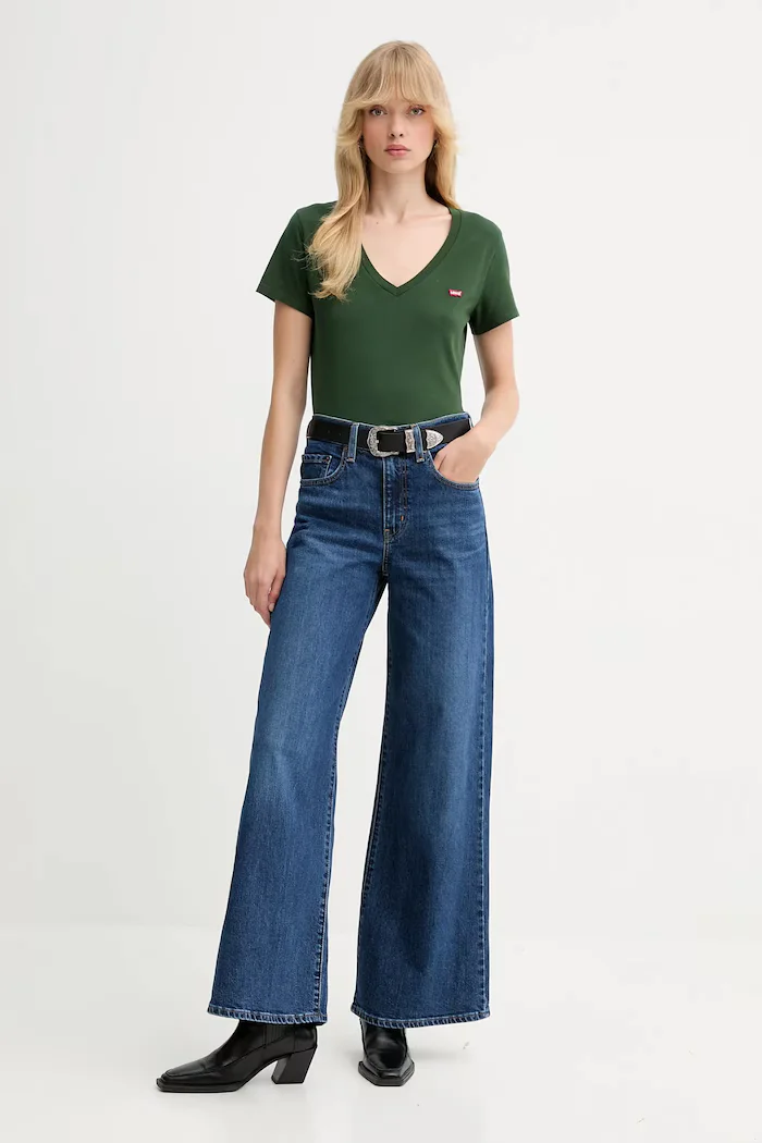 Levi's Дънки 728 HR WIDE LEG в синьо 0039B 0039B.0004