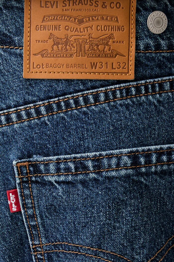 Levi's дънки barrel мъжки BAGGY BARREL сини 0057O