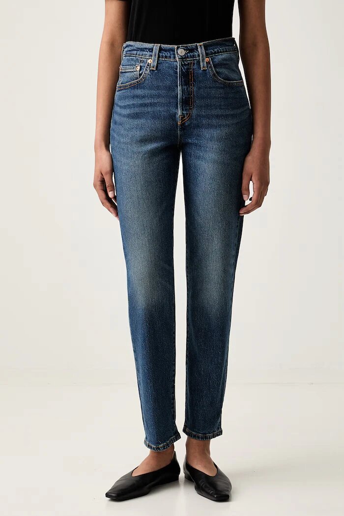 Levi's дънки дамски 501® CROP LIGHTWEIGHT сини A8746