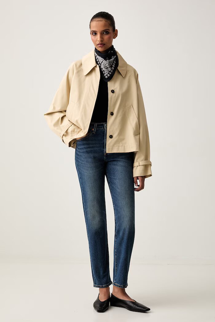 Levi's дънки дамски 501® CROP LIGHTWEIGHT сини A8746