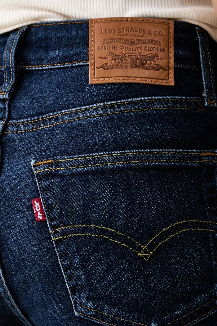 Levi's дънки flare дамски 726 HR FLARE сини A3410