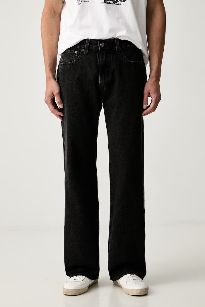 Levi's дънки flare мъжки 567 RELAXED FLARE черни A8630