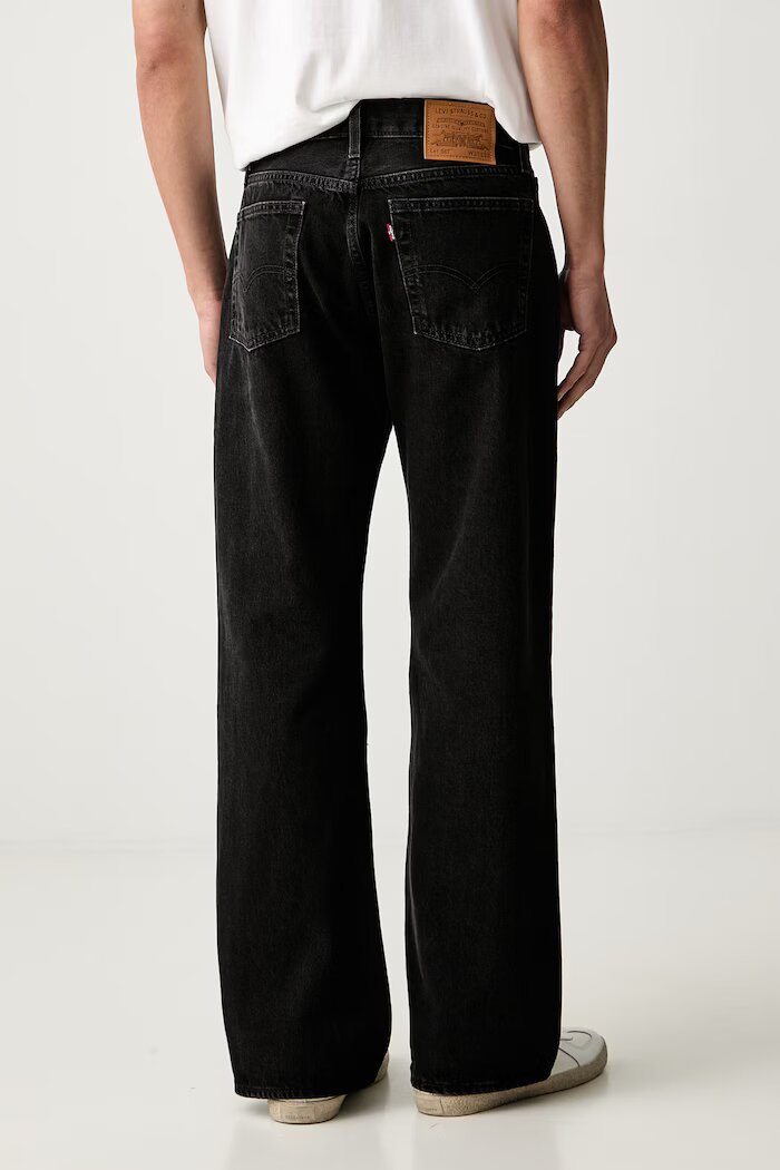 Levi's дънки flare мъжки 567 RELAXED FLARE черни A8630