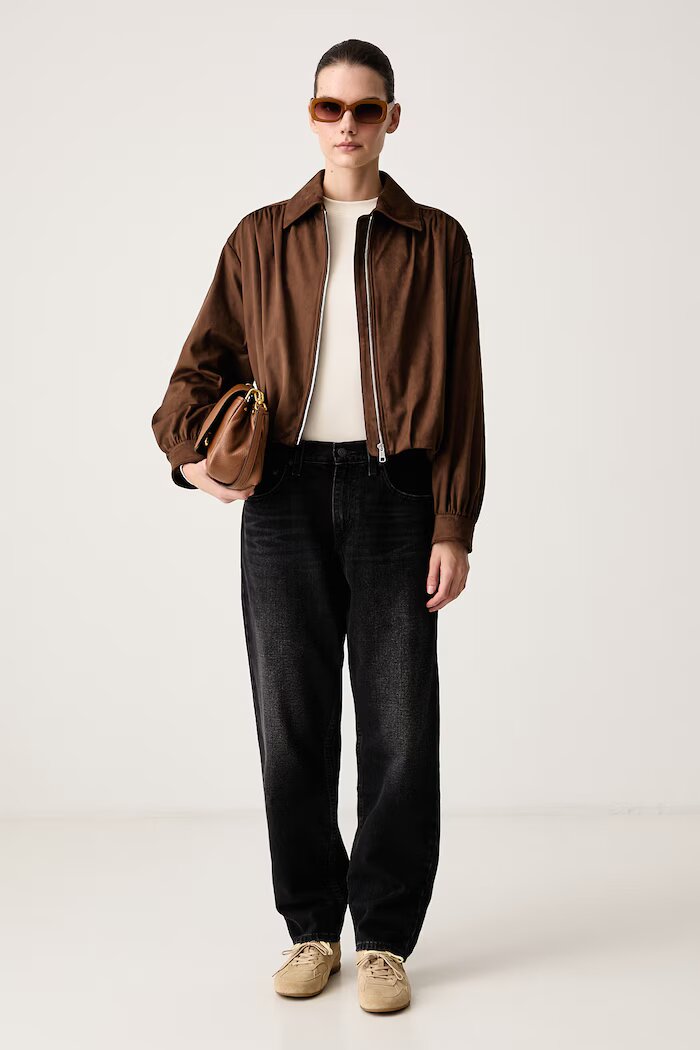 Levi's дънки loose дамски LOOSE TAPER H226 черни 0083N