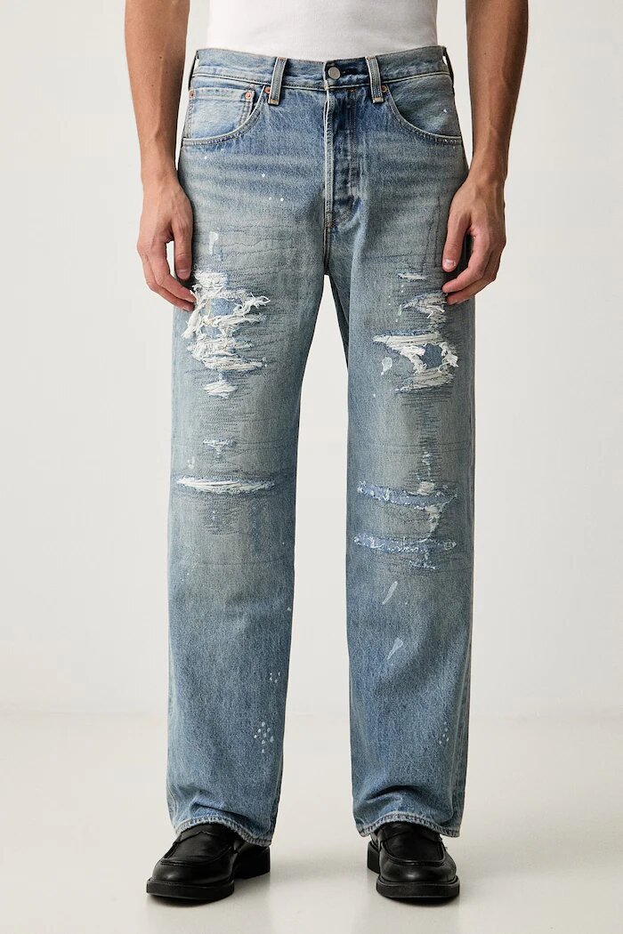 Levi's дънки loose мъжки 501® LOOSE сини 0057U