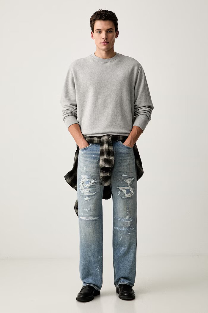 Levi's дънки loose мъжки 501® LOOSE сини 0057U
