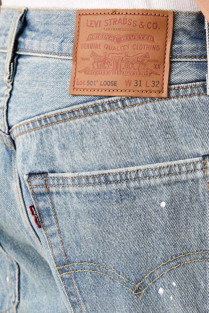 Levi's дънки loose мъжки 501® LOOSE сини 0057U