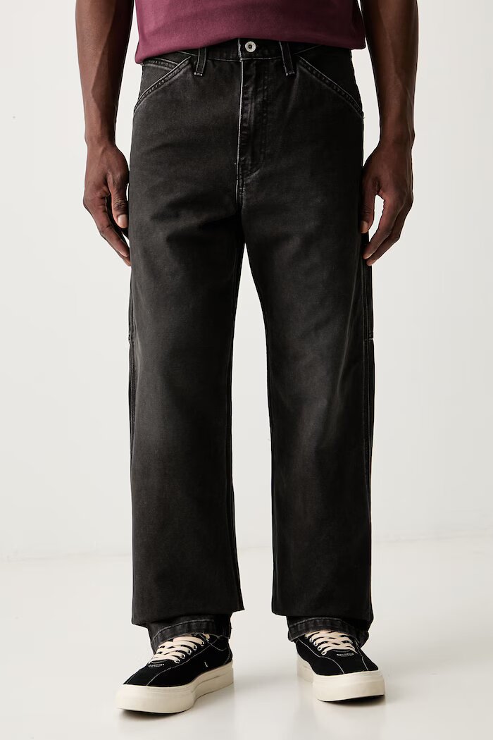 Levi's дънки loose мъжки 568 LOOSE STRT CARPENTER x WORKWEAR черни 55849-0065