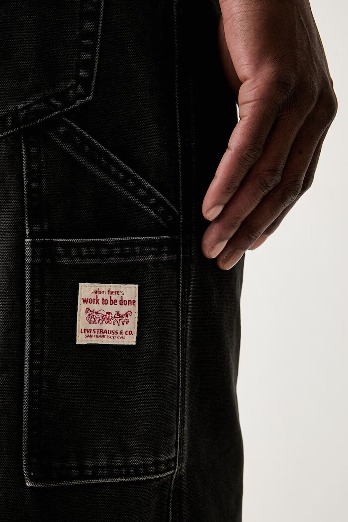 Levi's дънки loose мъжки 568 LOOSE STRT CARPENTER x WORKWEAR черни 55849-0065