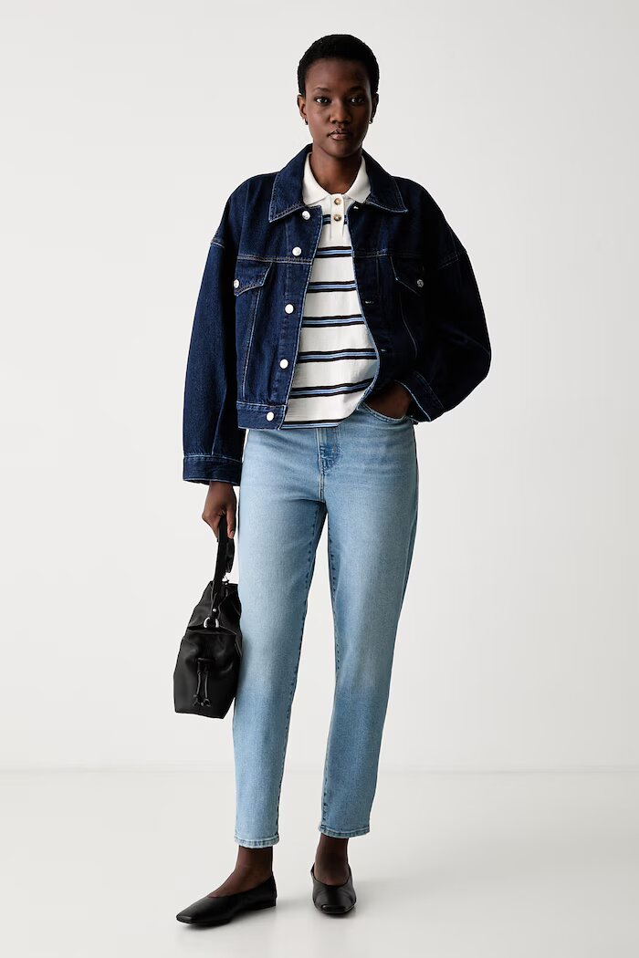 Levi's дънки mom fit дамски HIGH WAISTED MOM JEAN сини 26986