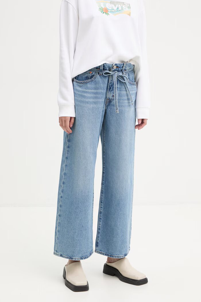 Levi's дънки прави дамски XL STRAIGHT сини A8701