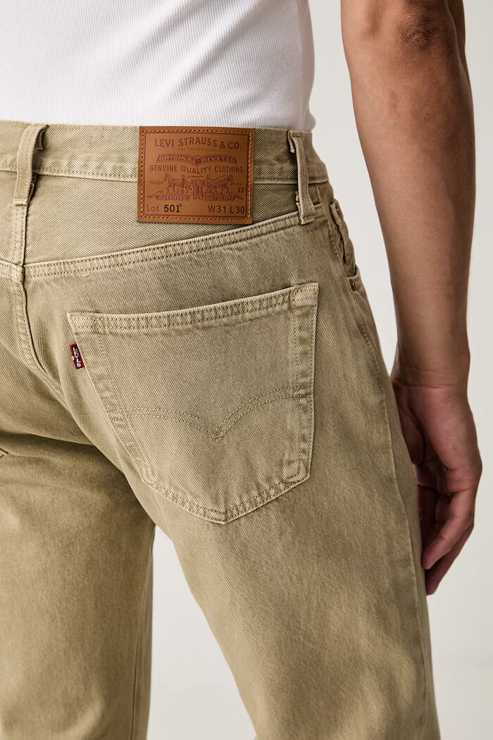 Levi's дънки прави мъжки 501® LEVIS®ORIGINAL FIT бежови 00501