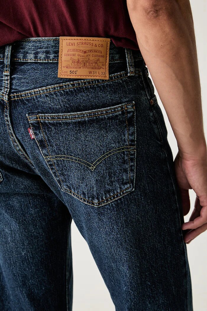 Levi's дънки прави мъжки 501® LEVIS®ORIGINAL FIT тъмносини 00501