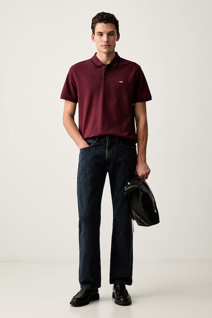 Levi's дънки прави мъжки 555 RELAXED STRAIGHT тъмносини A7223