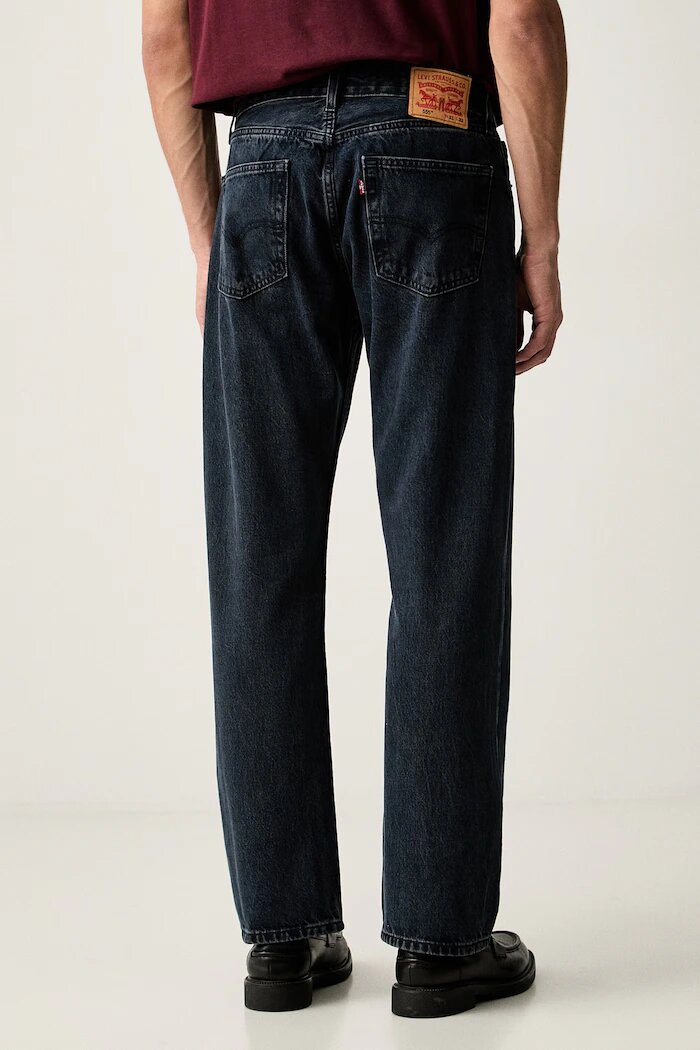 Levi's дънки прави мъжки 555 RELAXED STRAIGHT тъмносини A7223