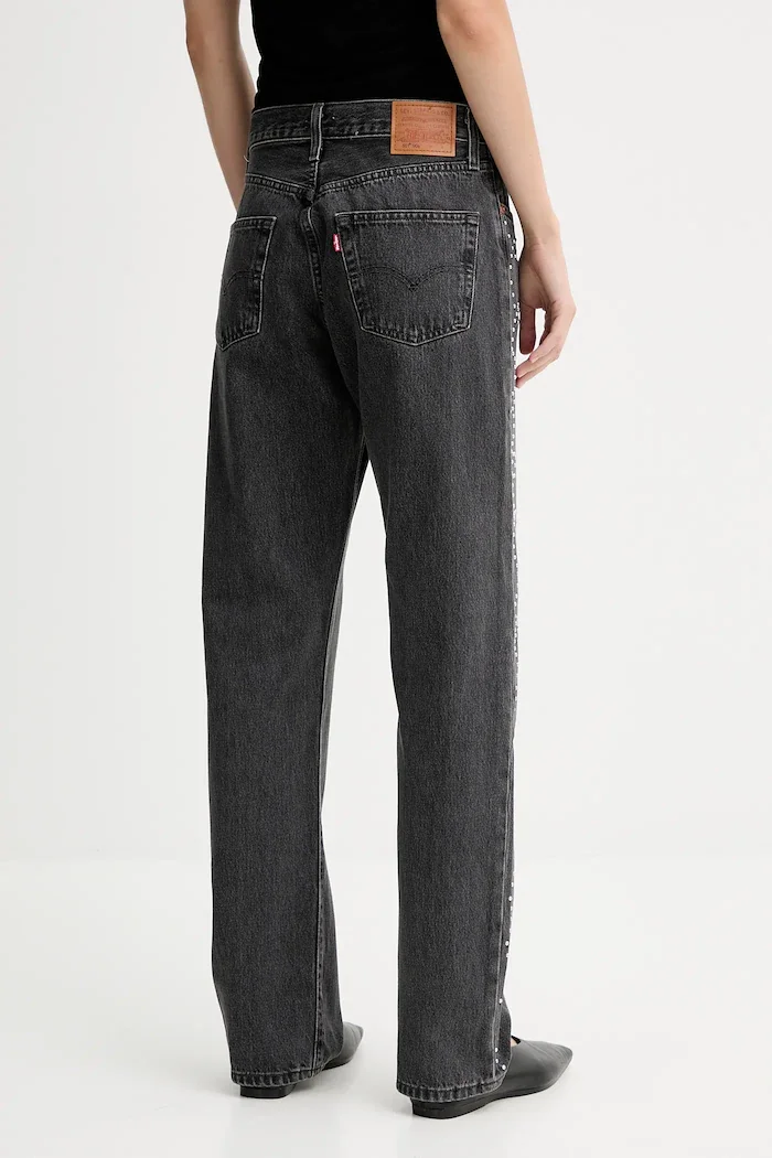 Levi's дънки regular дамски 501® 90S сиви A1959