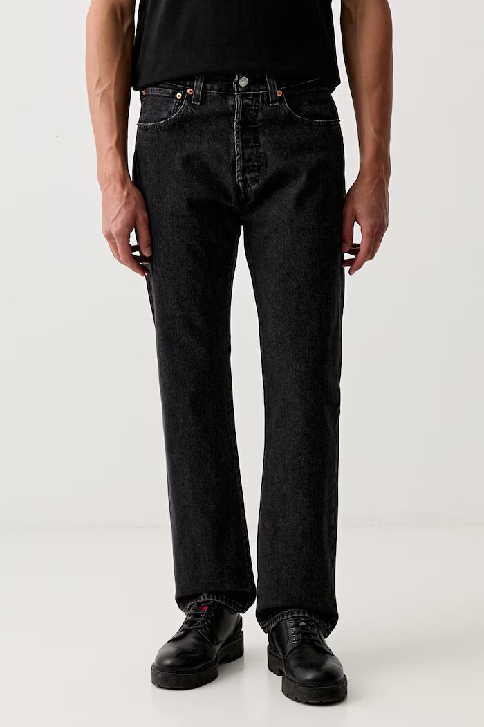 Levi's дънки relaxed fit мъжки 501® RELAXED черни 0057V