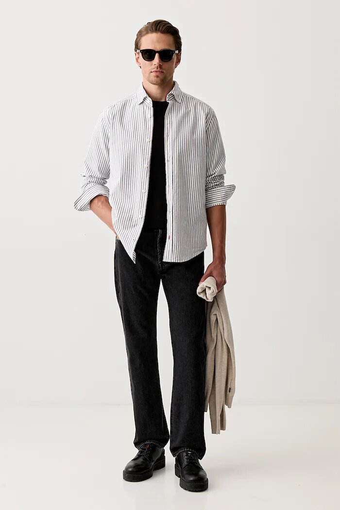 Levi's дънки relaxed fit мъжки 501® RELAXED черни 0057V