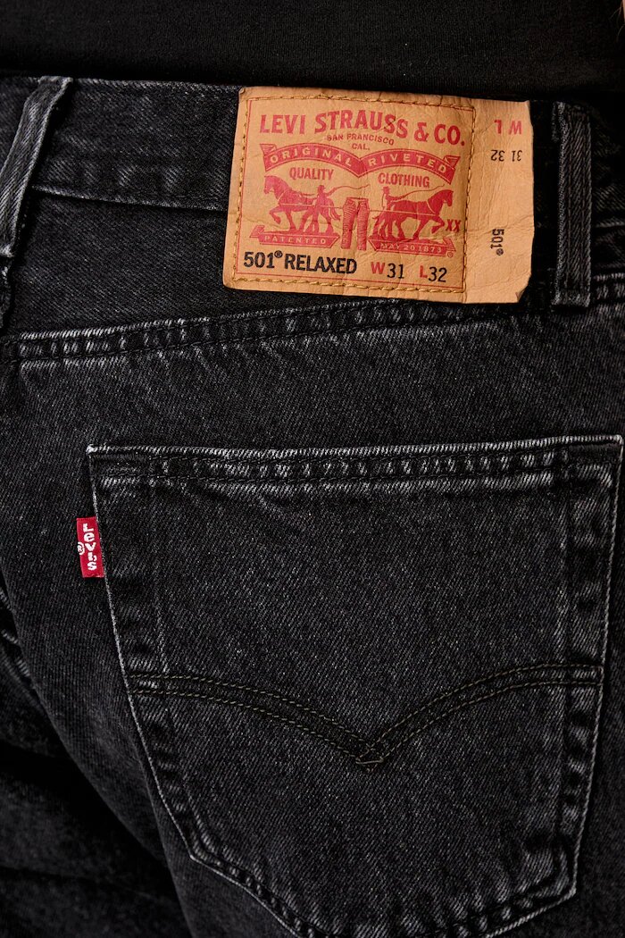 Levi's дънки relaxed fit мъжки 501® RELAXED черни 0057V