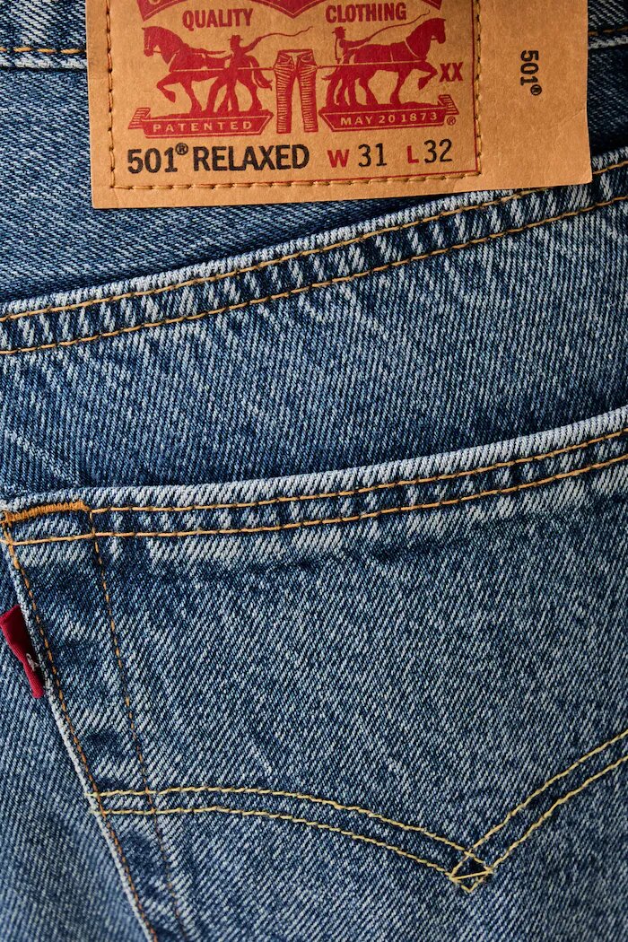Levi's дънки relaxed fit мъжки 501® RELAXED сини 0057V