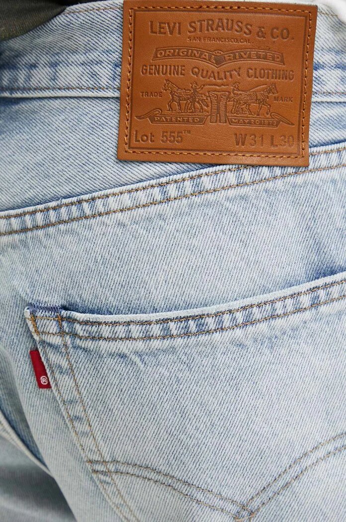 Levi's дънки relaxed fit мъжки 555™ RELAXED STRAIGHT сини 000LO