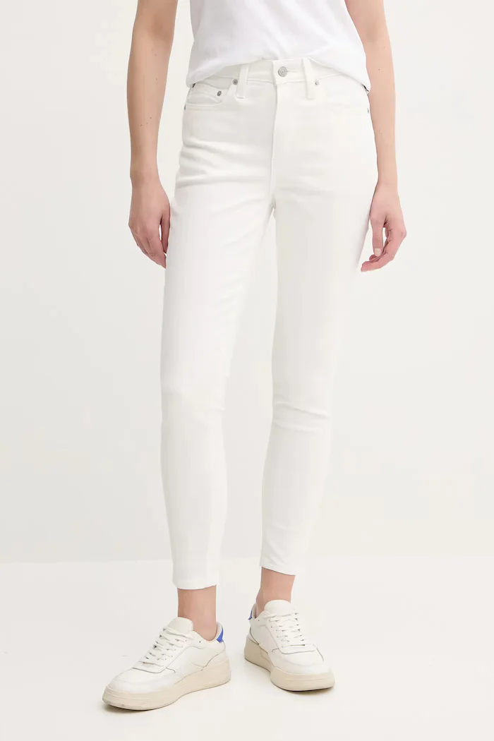 Levi's дънки skinny дамски 721 HIGH RISE SKINNY бели 18882