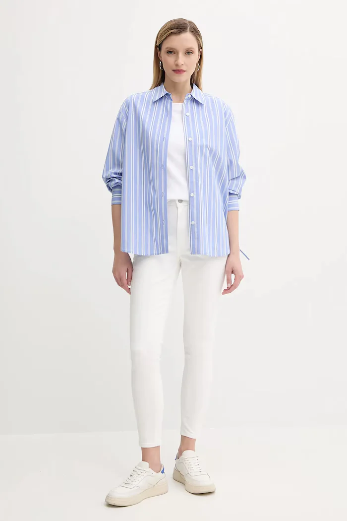 Levi's дънки skinny дамски 721 HIGH RISE SKINNY бели 18882