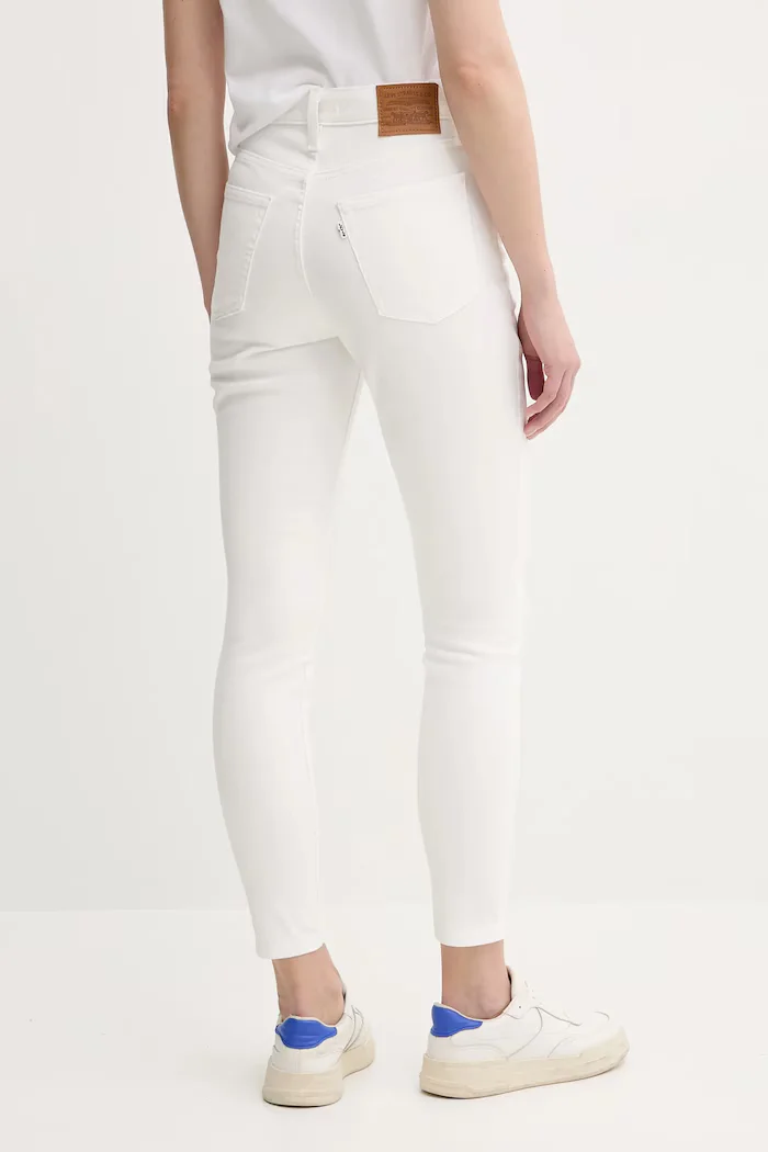Levi's дънки skinny дамски 721 HIGH RISE SKINNY бели 18882