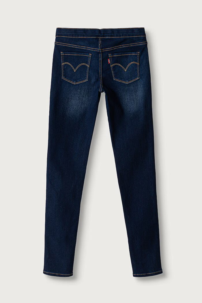Levi's дънки skinny за деца тъмносини 4EA559