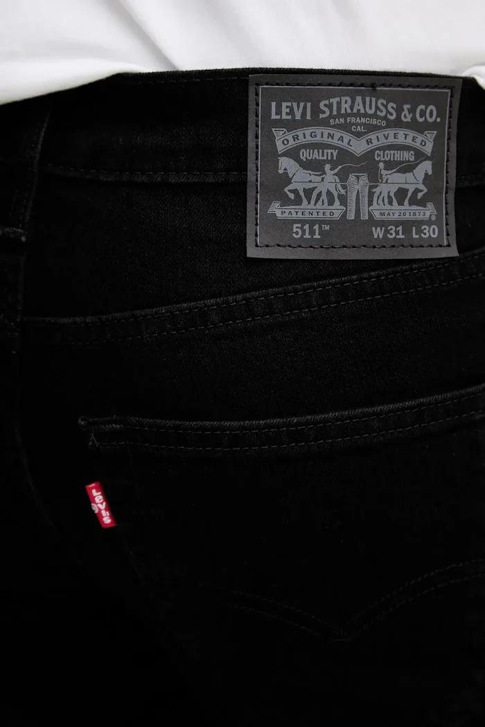 Levi's дънки slim fit мъжки 511™ SLIM черни 04511
