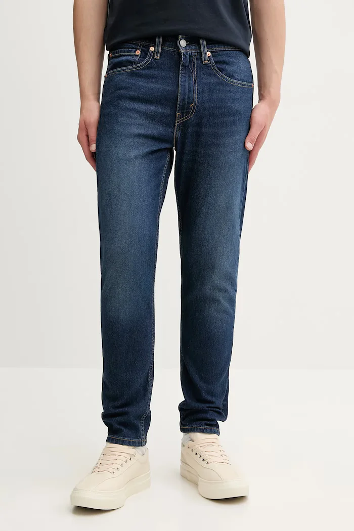 Levi's дънки slim taper мъжки 515 SLIM FIT STRAIGHT тъмносини A7222