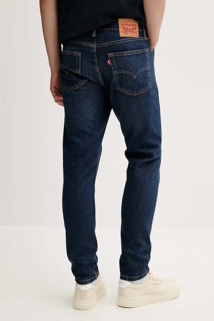 Levi's дънки slim taper мъжки 515 SLIM FIT STRAIGHT тъмносини A7222