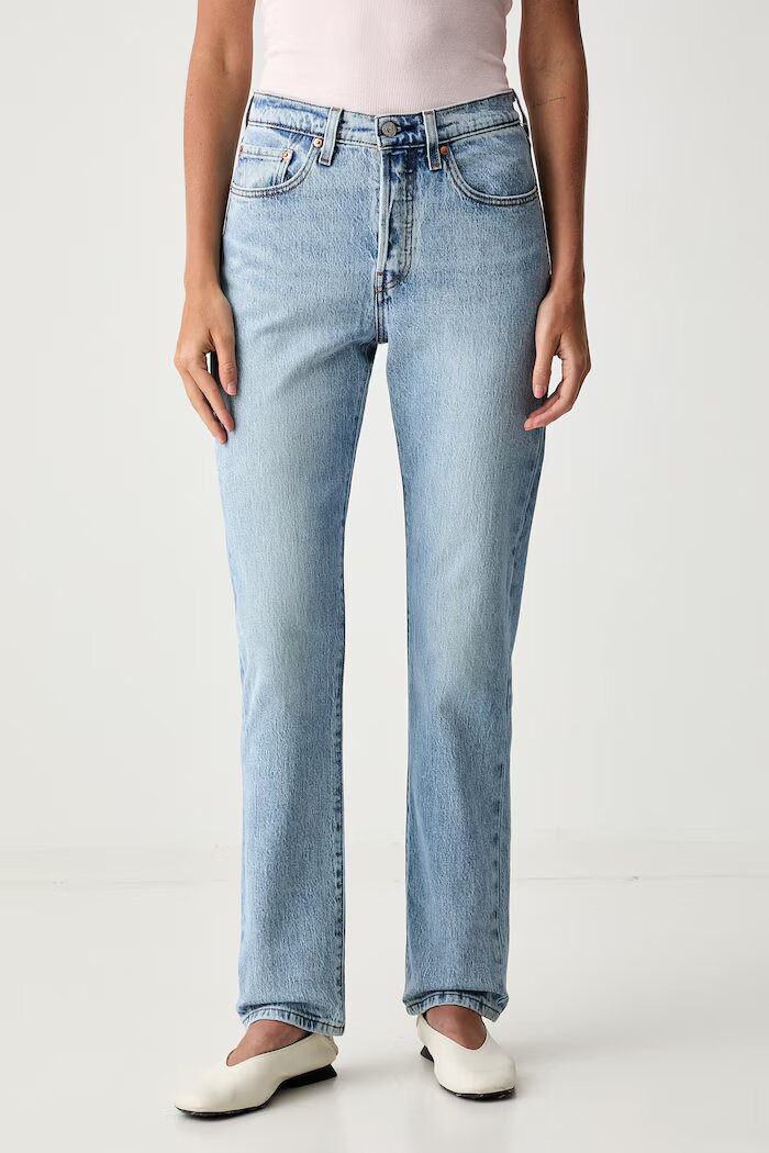 Levi's дънки straight дамски 501® JEANS FOR WOMEN сини 12501