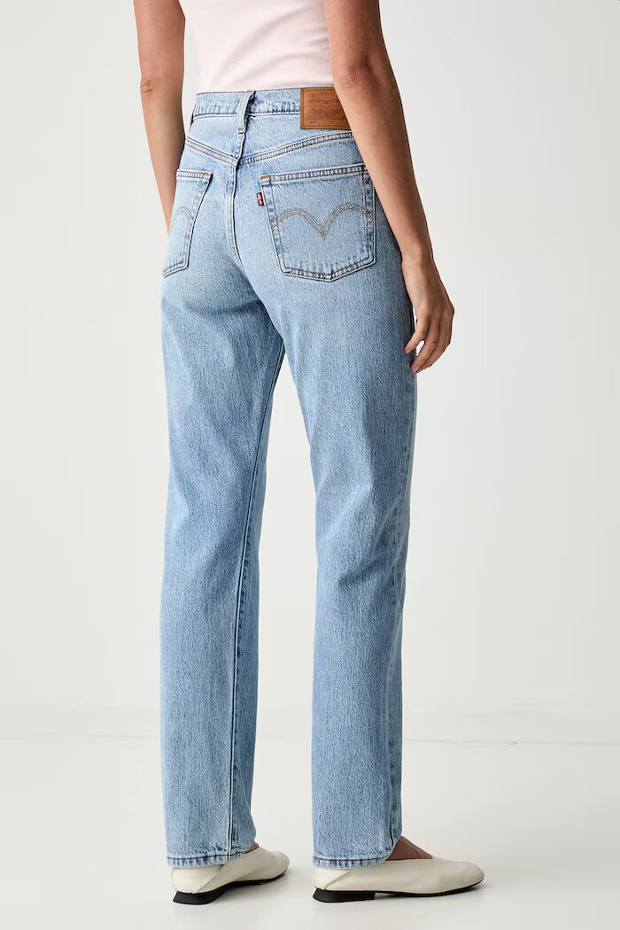 Levi's дънки straight дамски 501® JEANS FOR WOMEN сини 12501