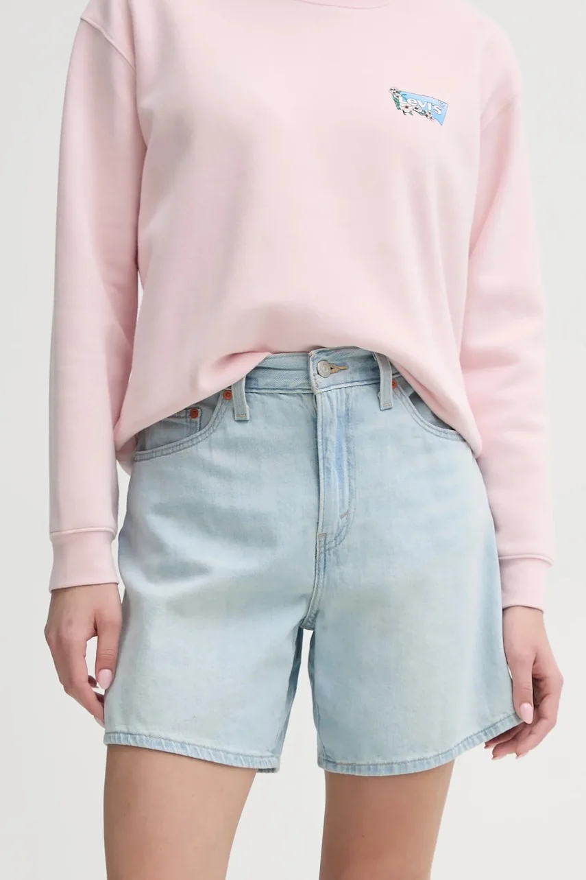 Levi's Дънков къс панталон HIGH BAGGY SHORT