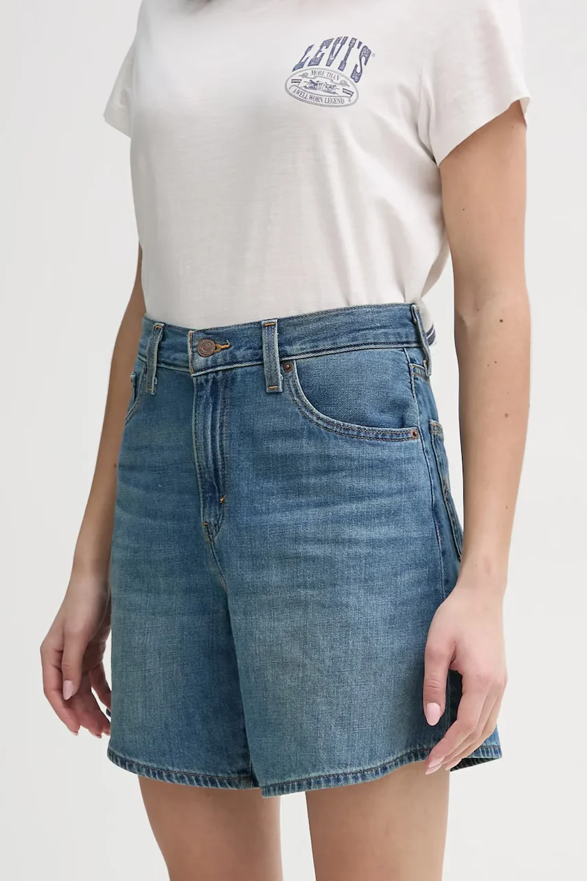 Levi's Дънков къс панталон HIGH BAGGY SHORT