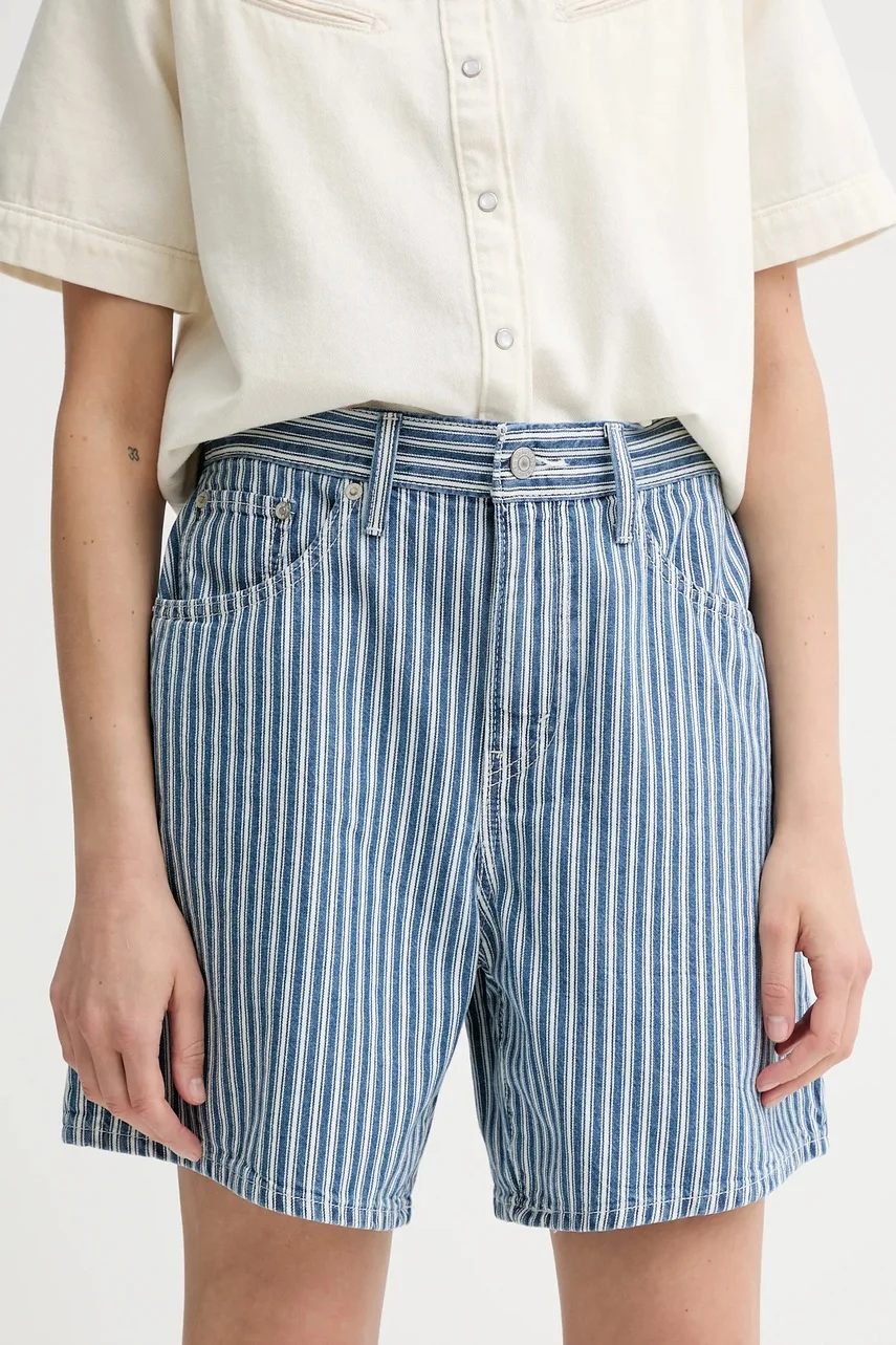 Levi's Дънков къс панталон HIGH BAGGY SHORT