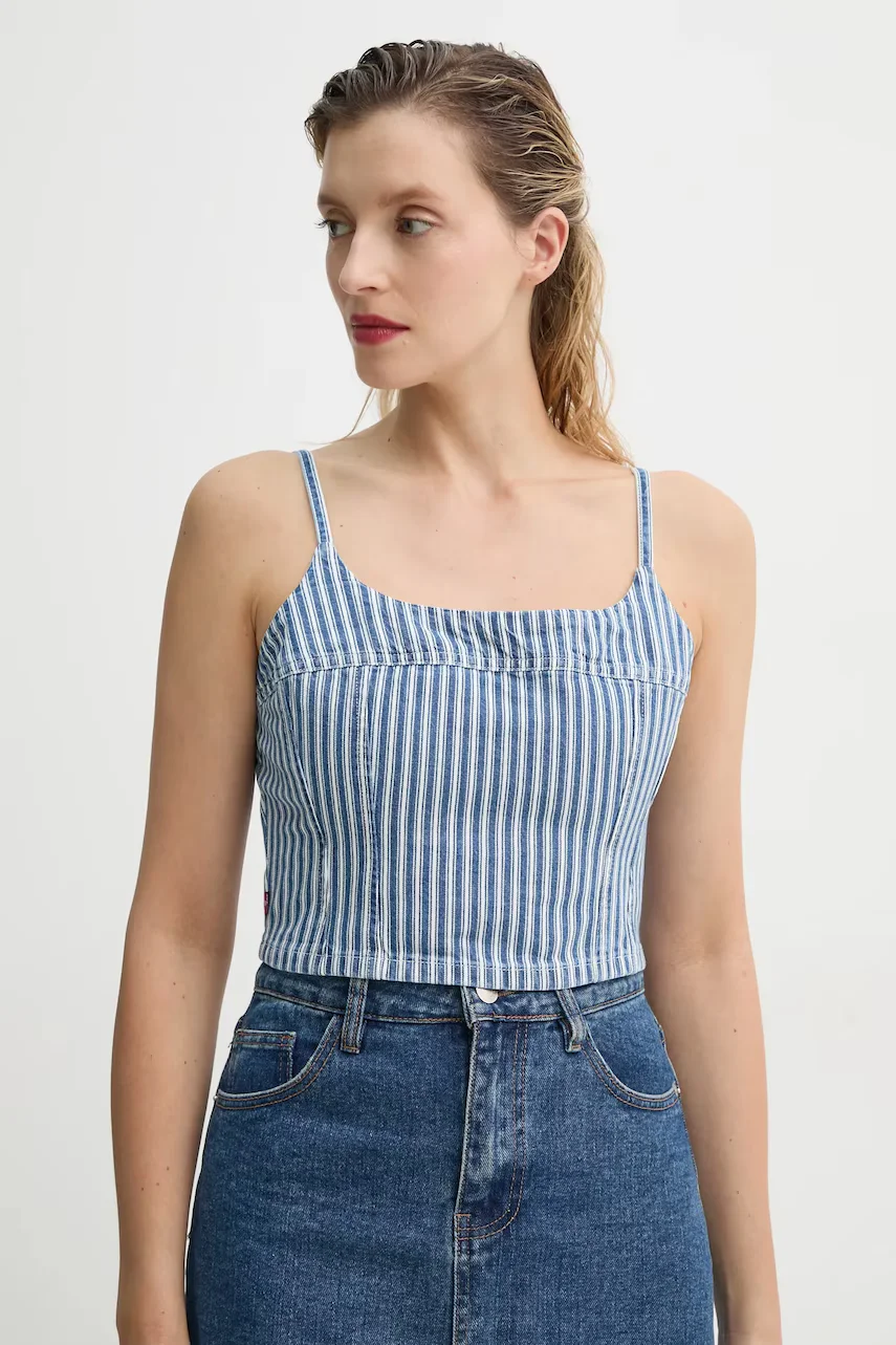 Levi's Дънков топ JADINE DENIM CAMI TANK