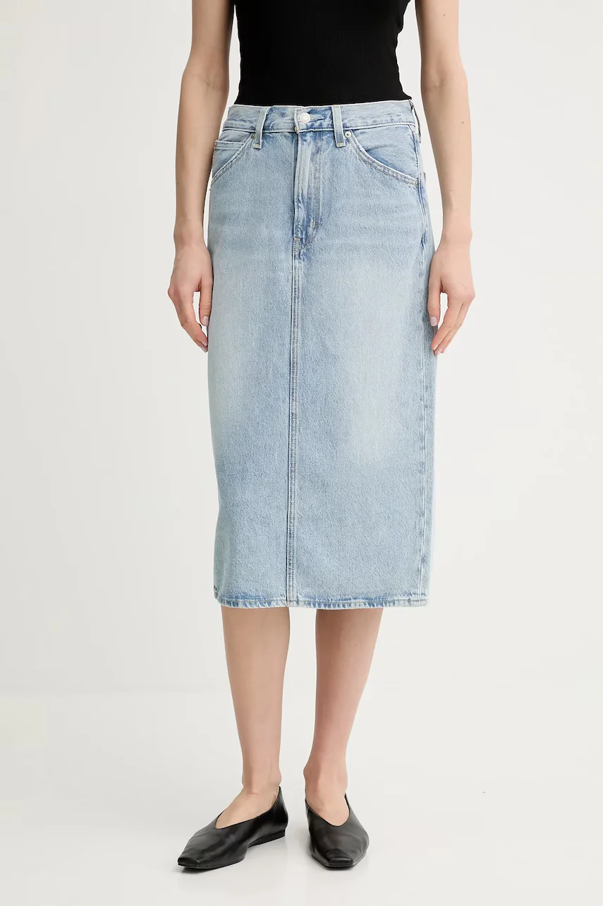 Levi's Дънкова пола HR BACK SLIT SKIRT