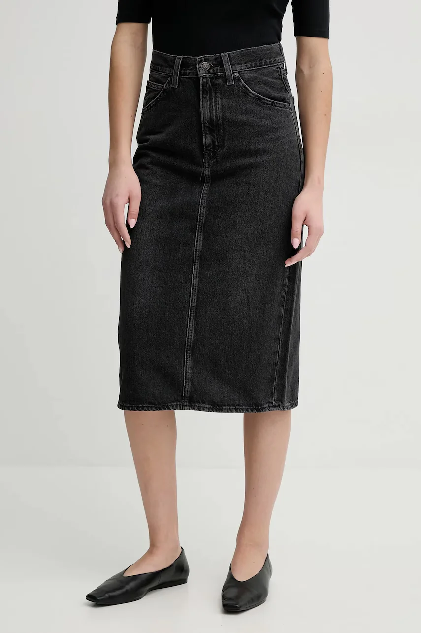 Levi's Дънкова пола HR BACK SLIT SKIRT