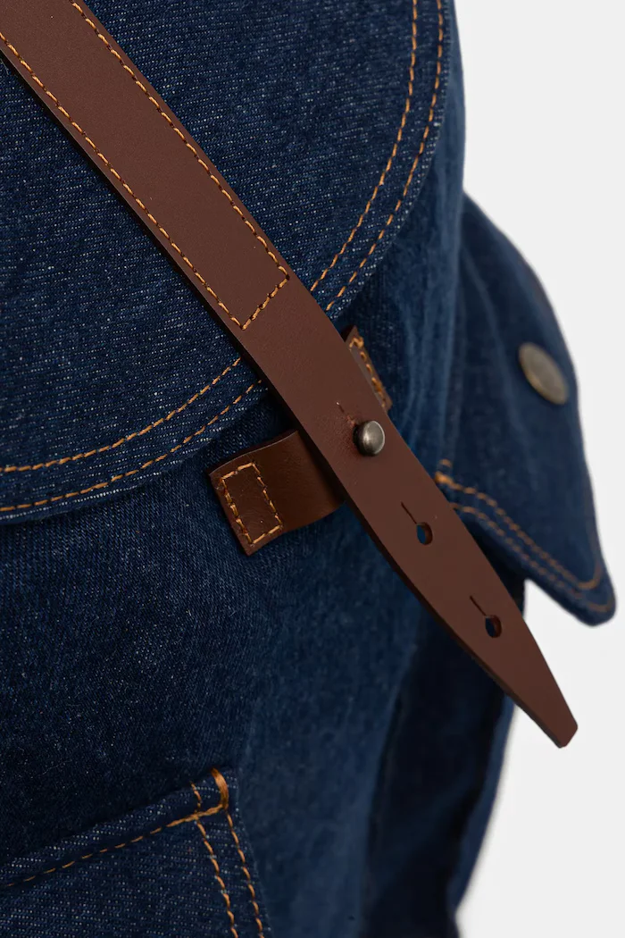 Levi's Дънкова раница в тъмносиньо голям размер с изчистен дизайн 002GW-0000