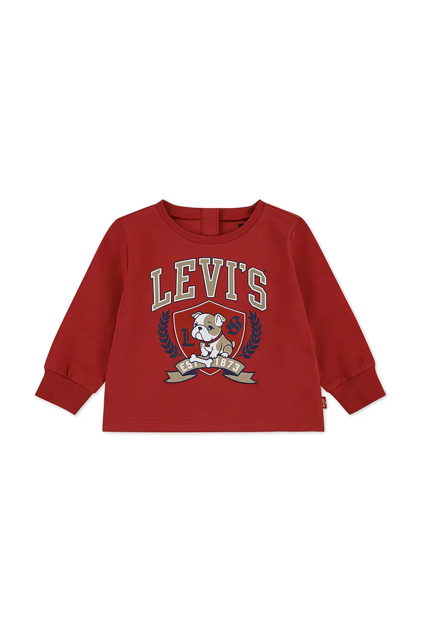 Levi's Детска блуза с дълги ръкави LOGO BULLDOG CREST TEE