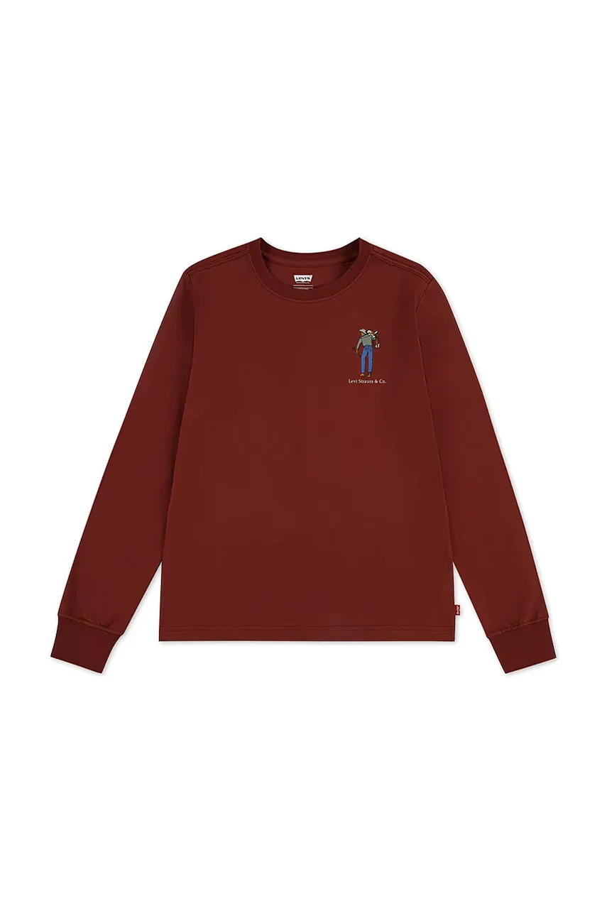 Levi's Детска блуза с дълги ръкави SADDLE MAN LS TEE