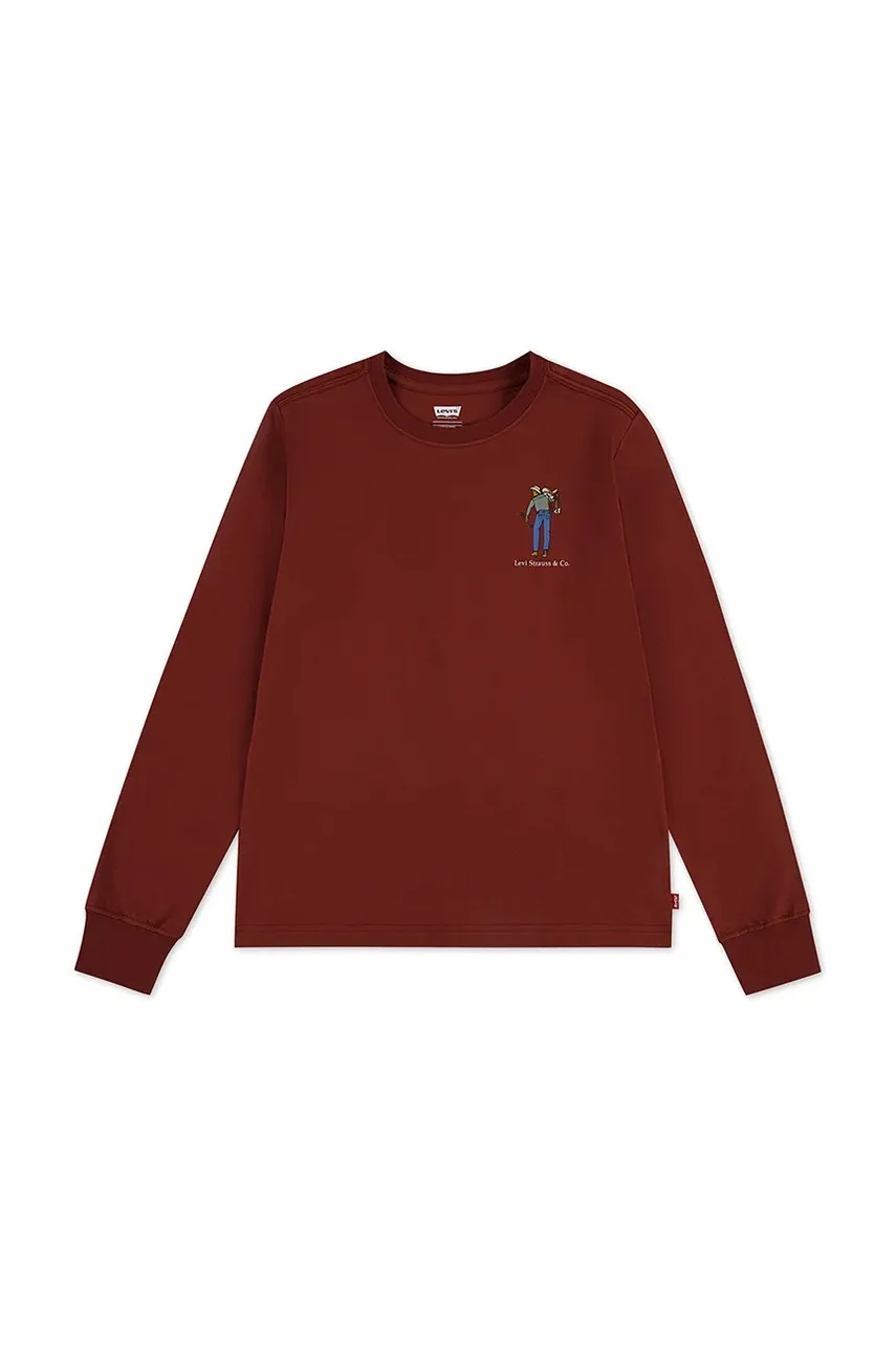 Levi's Детска блуза с дълги ръкави SADDLE MAN LS TEE