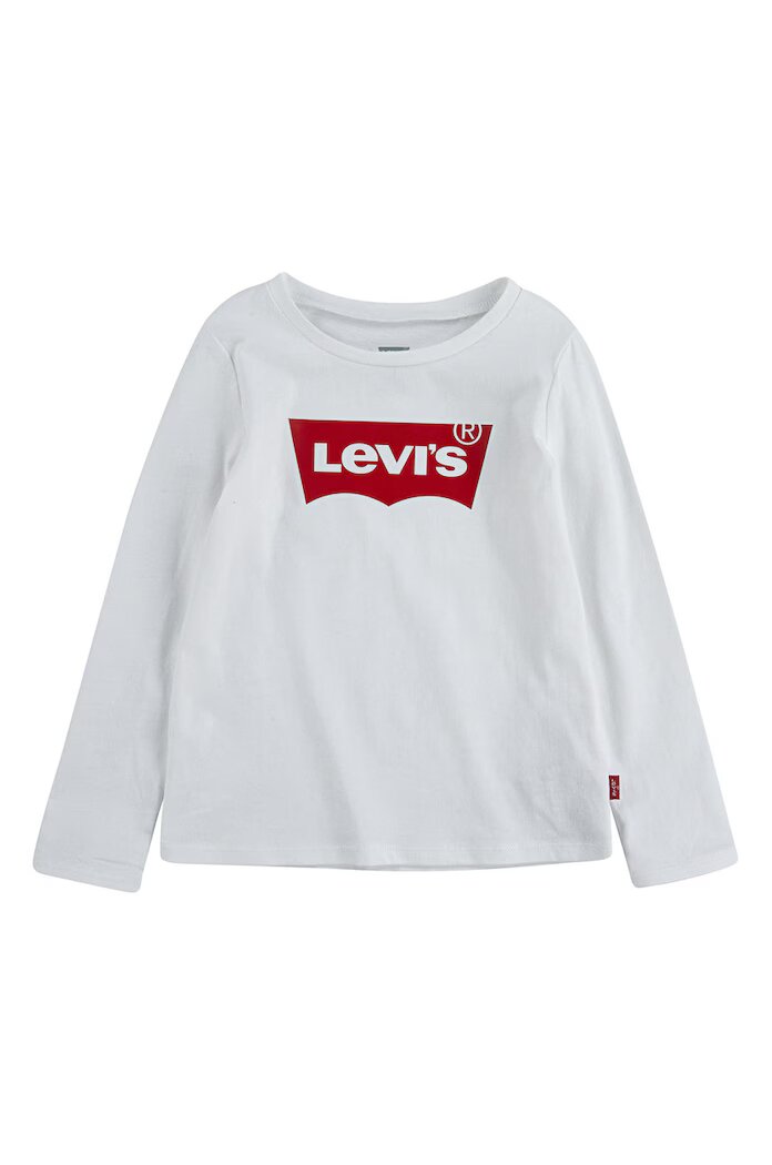 Levi's Детска блуза с дълги ръкави в бяло