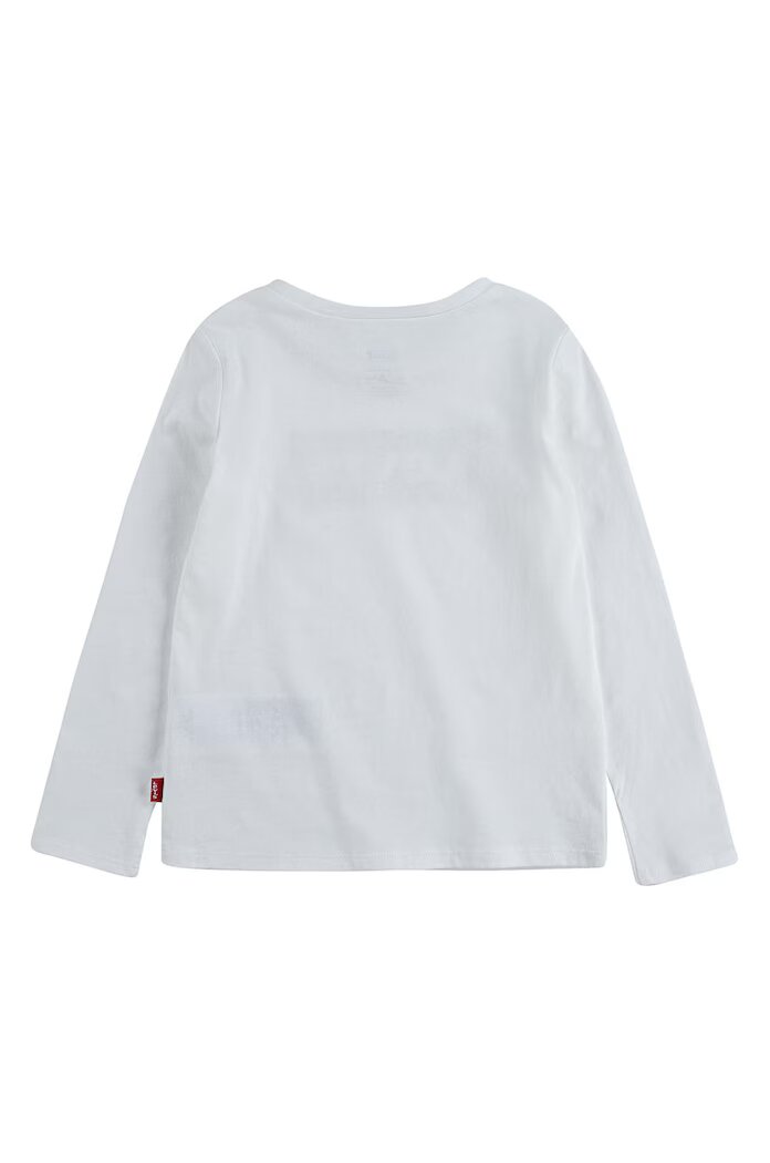 Levi's Детска блуза с дълги ръкави в бяло