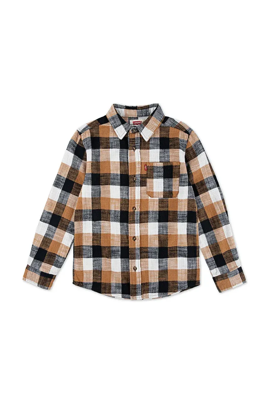 Levi's Детска памучна риза BUFFALO CHECK FLANNEL SHIR