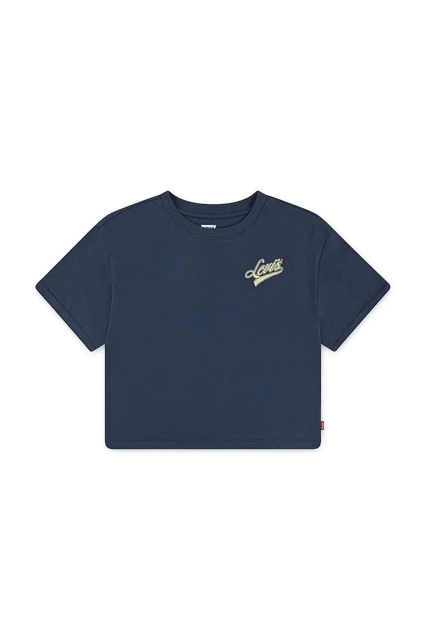 Levi's Детска памучна тениска BOXY MEET AND GREET